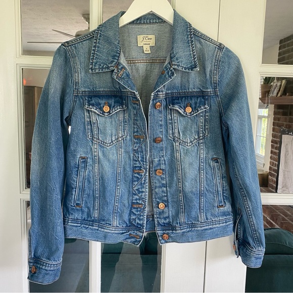J. Crew Jackets & Blazers - J. Crew 100% Cotton Jean Jacket Small Light Wash Blue
